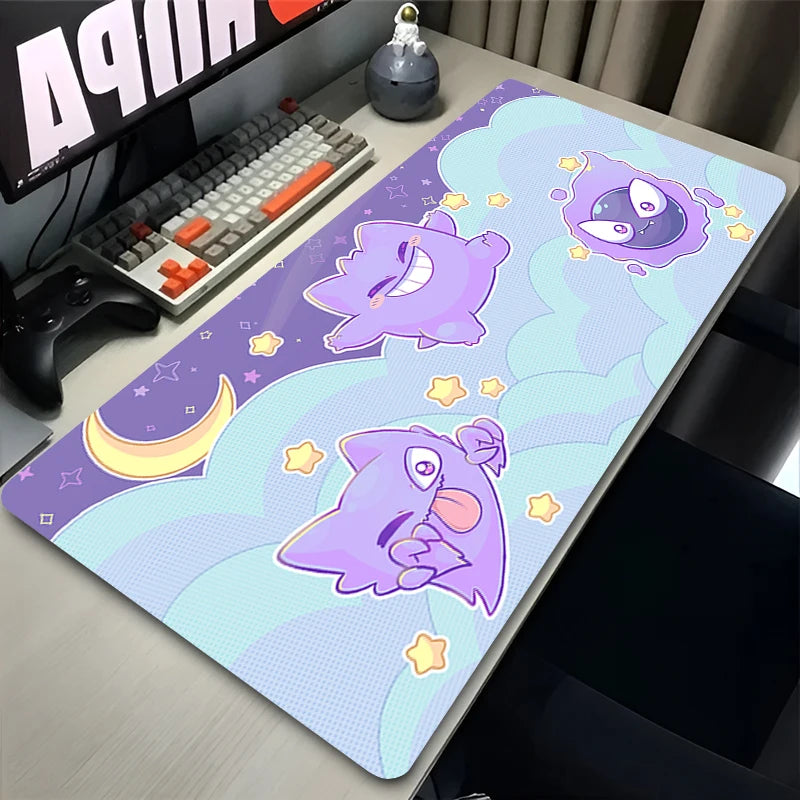 Pokémon Gengar Ghost Type Mouse Pad - Large Gaming & Work Desk Mat